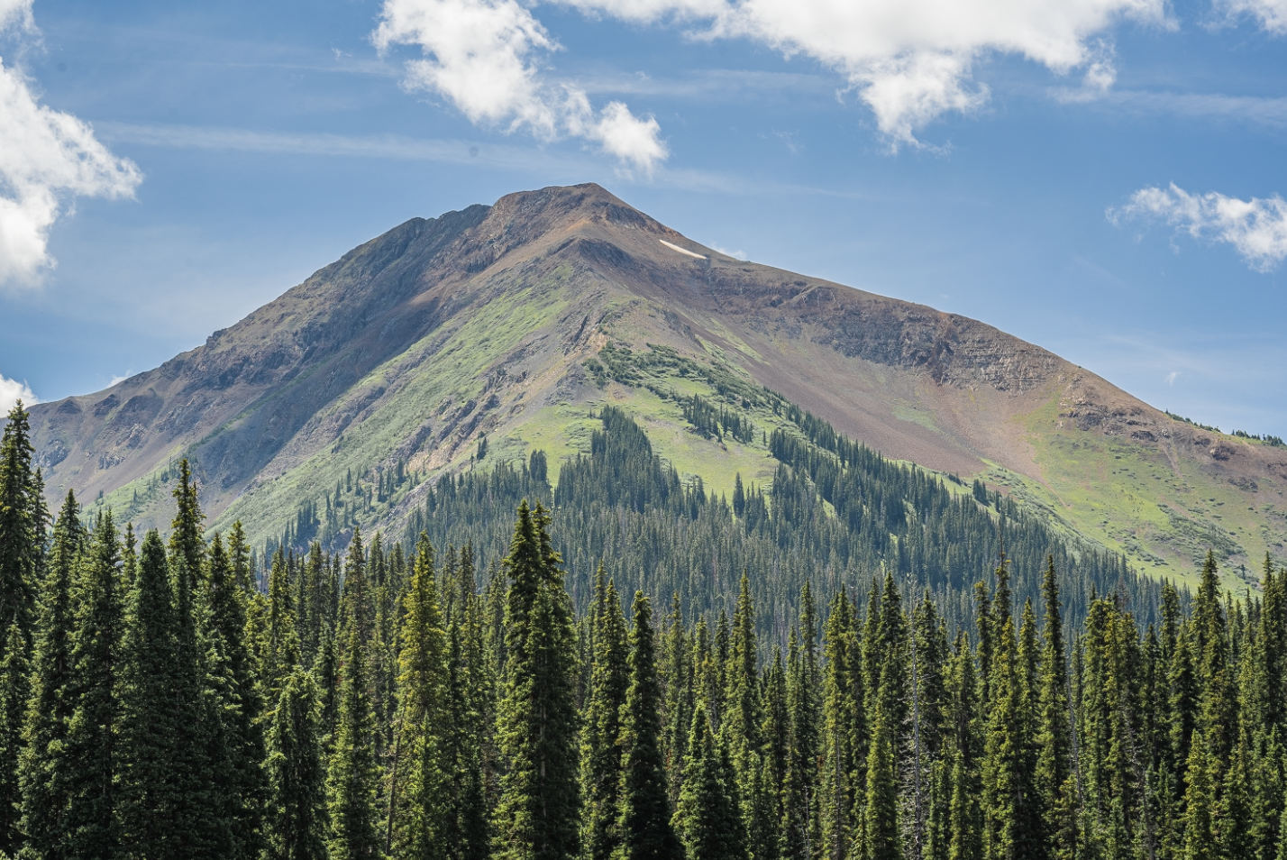 Looking back at camp at Snowmass Lake